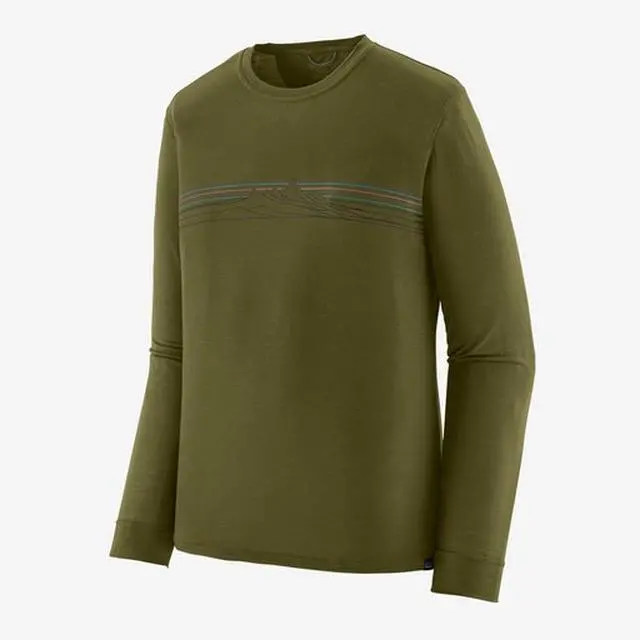 Men's Capilene Cool Merino Blend Long-Sleeve Graphic Tee - Image 2