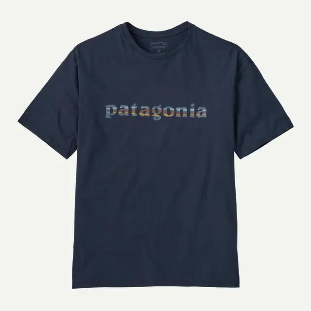 Men's Vintage-Inspired '73 Text Logo T-Shirt in Organic Cotton - Image 2