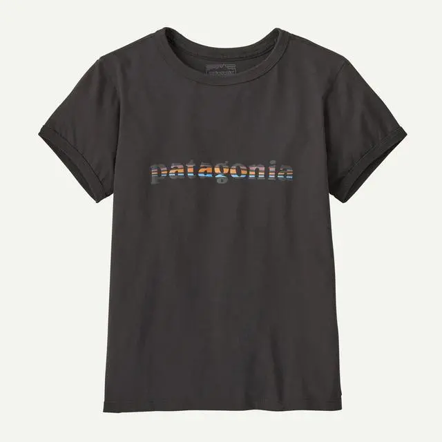 Vintage-Inspired Women's '73 Text Logo Organic Cotton Ringer Tee - Image 2