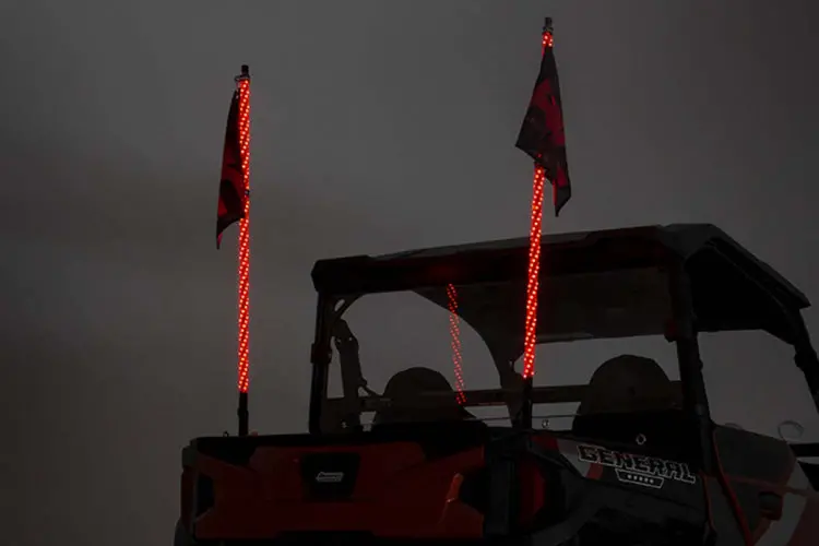 Rough Country Multi-Function Utv Led Whip Lights W/ Remote Control 1