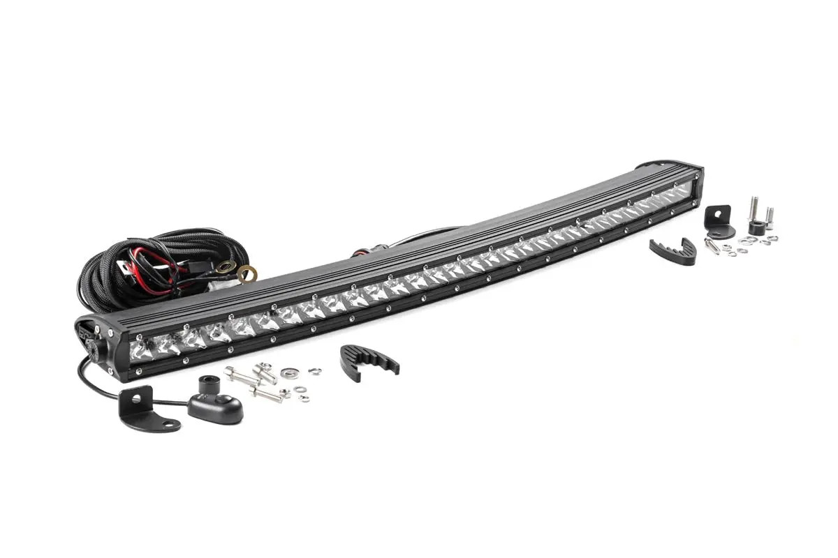 Rough Country 30-Inch Curved Cree Led Light Bar - (Single Row | Chrome Series) 1
