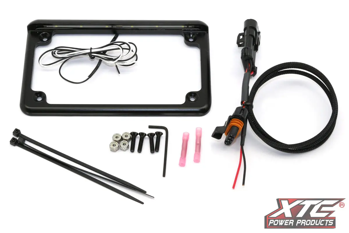 Rzr Xp 2015+ Plug And Play Power Adapter With 6″ 6 Led License Frame 1