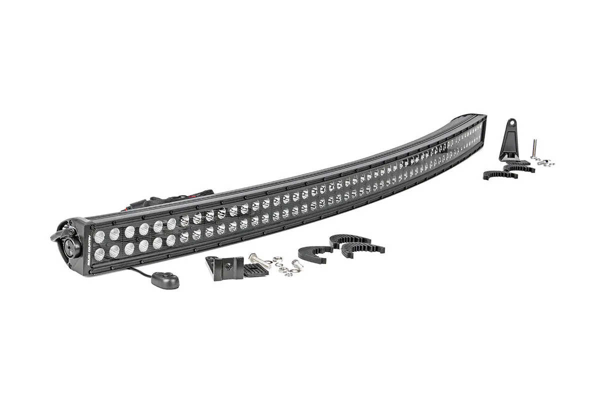 Rough Country 50-Inch Curved Cree Led Light Bar - (Dual Row | Black Series) 1