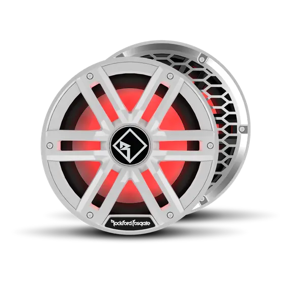 Rockford Fosgate M2 10" Dvc 2Ω Color Optix™ Infinite Baffle Marine Subwoofer - White 1