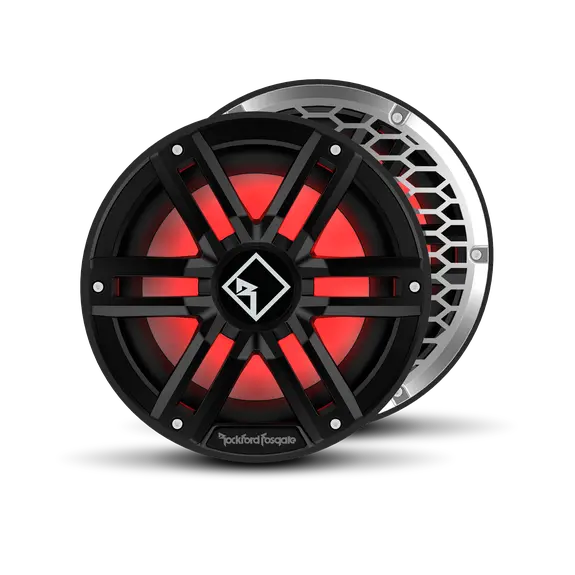 Rockford Fosgate M2 10" Dvc 4Ω Color Optix™ Infinite Baffle Marine Subwoofer - Black 1