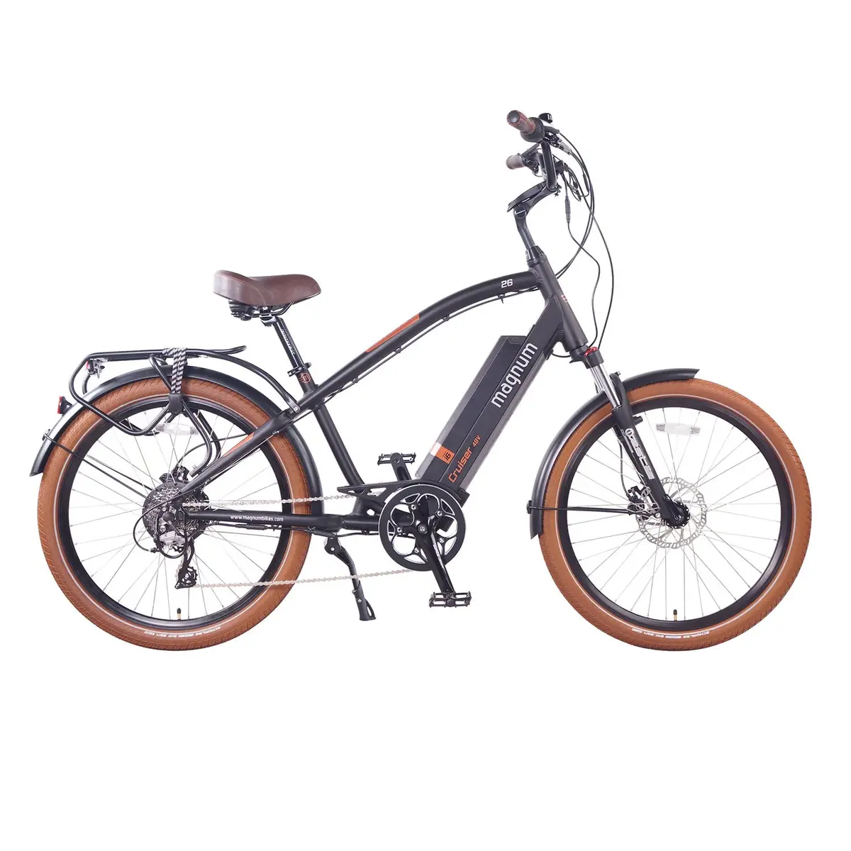 Magnum Cruiser Ci6 E-Bike Step Over, Black 48V 1