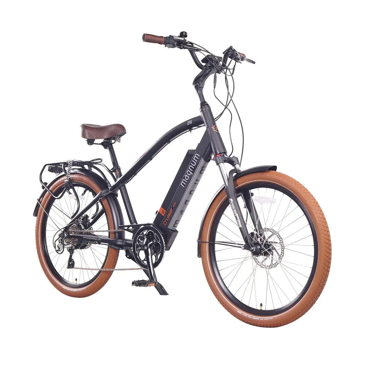 Magnum Cruiser Ci6 E-Bike Step Over, Black 48V 2