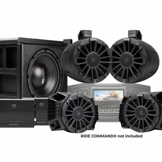 Mb Quart Polaris Ranger Tuned Audio System For Ride Command (Stage 5) 1