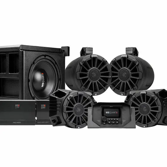 Mb Quart Polaris Ranger Tuned Audio System (Stage 5) (4 Speaker) 1