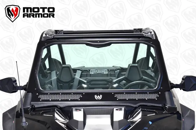 Moto Armor Full Glass Windshield For Polaris Rzr Pro Xp/Rzr Turbo R / Pro R 2 Seat(Two Vent Model) 1