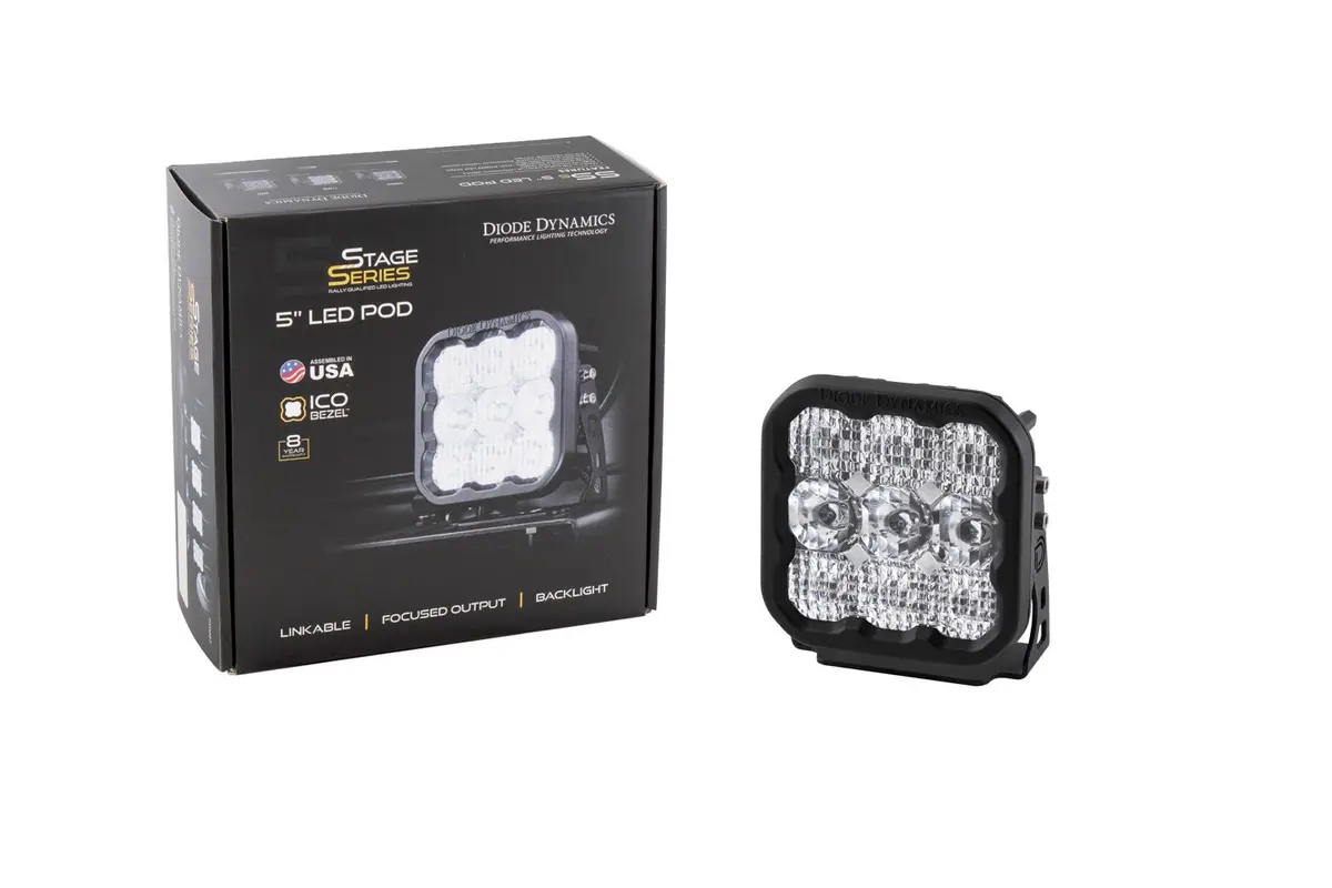 Diode Dynamics Stage Series 5" White Pro Led Pod (One) 4