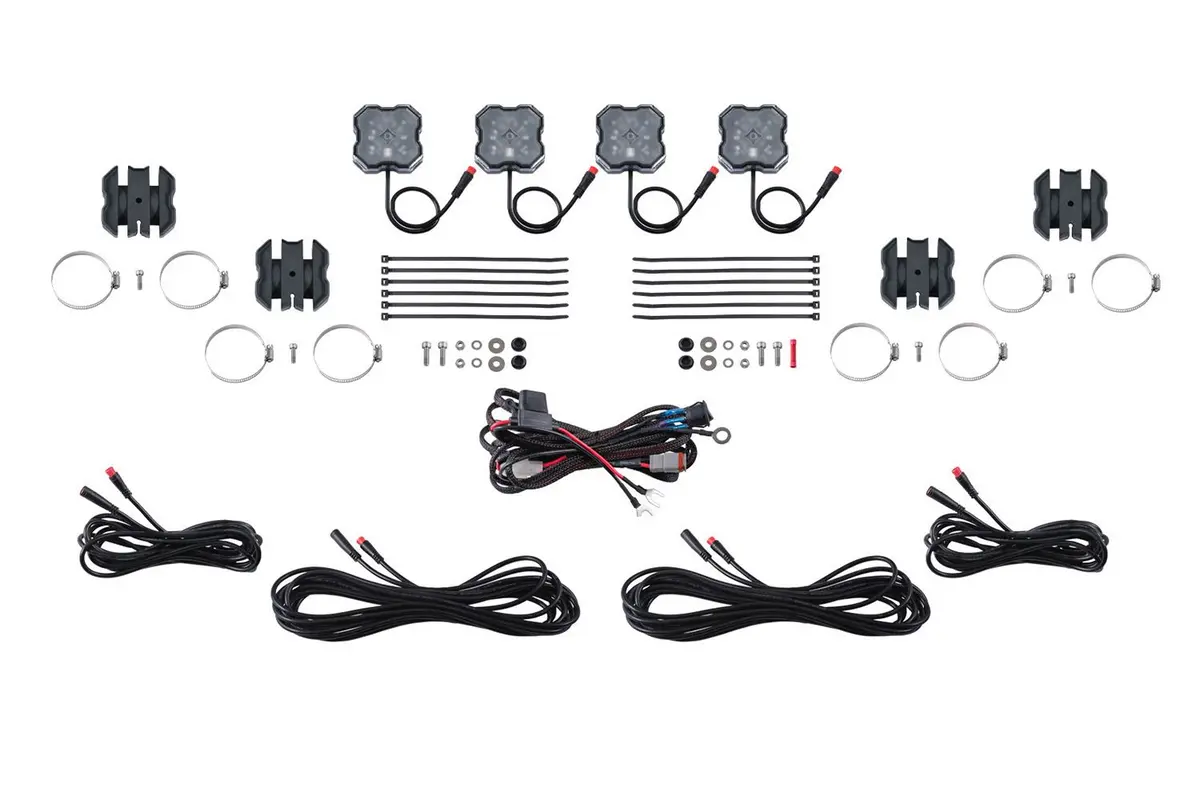 Diode Dynamics Stage Series Rock Light Installer Kit For Polaris Rzr Pro 2020-2023 1