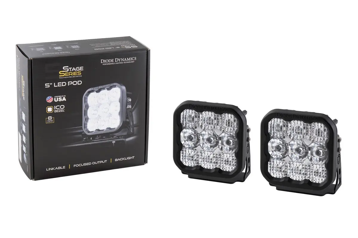 Diode Dynamics Stage Series 5" White Sport Led Pod (Pair) 4