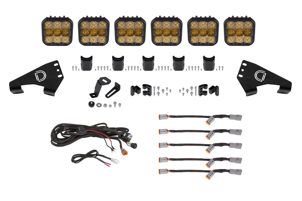 Diode Dynamics Ss5 Roof Crosslink Lightbar Kit For 2020-2023 Polaris Rzr Pro 1