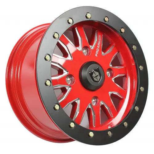Pro Armor Halo Milled Beadlock Wheel - 15X7 - Polaris - 4X156 4