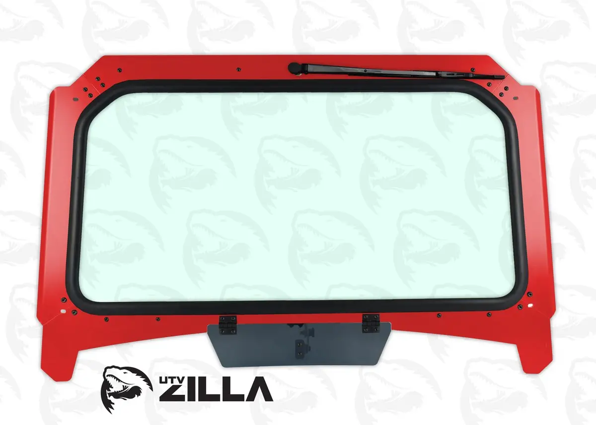 Black Vented Glass Windshield For 2019+ Rzr With Wiper By Utvzilla 3