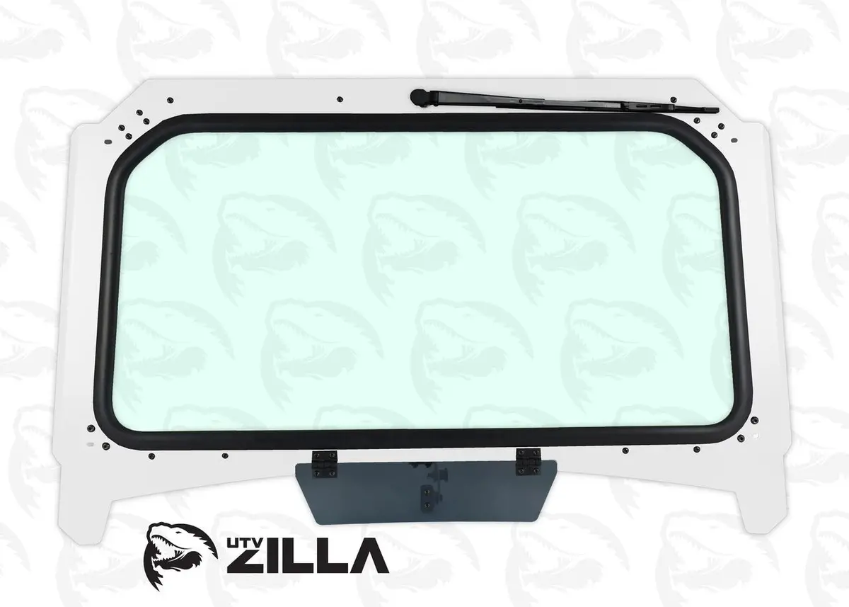 Black Vented Glass Windshield For 2019+ Rzr With Wiper By Utvzilla 3