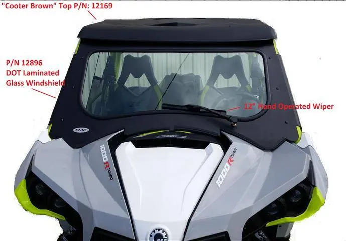 Emp Can-Am Maverick Laminated Glass Windshield 1