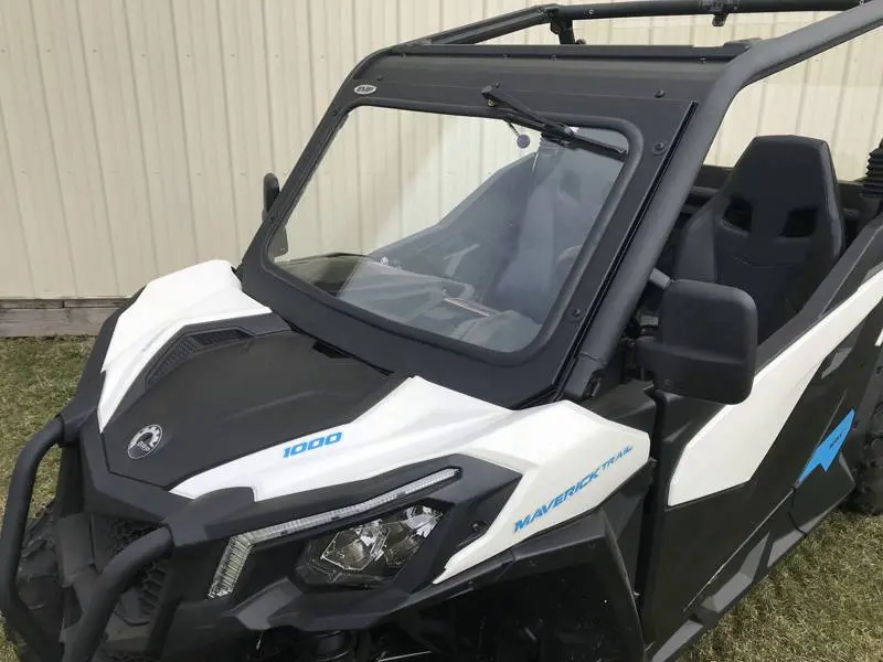 Can-Am Maverick Trail/Sport And 2021 Commander Laminated Glass Windshield - By Extreme Metal Products 1