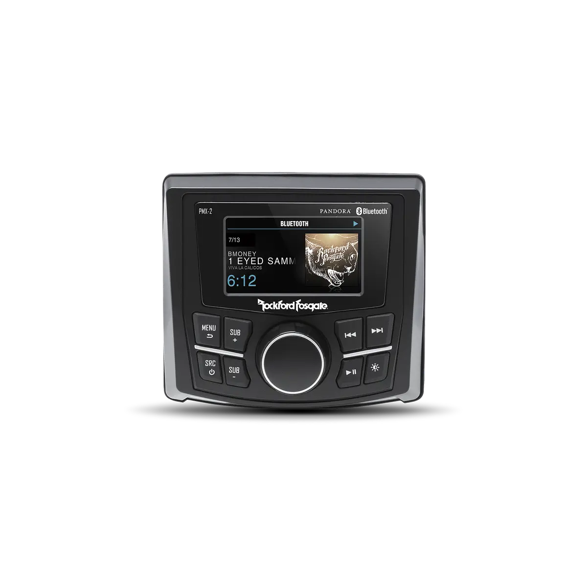 Pmx-2 Compact Digital Media Receiver W/2.7" Display By Rockford Fosgate 1
