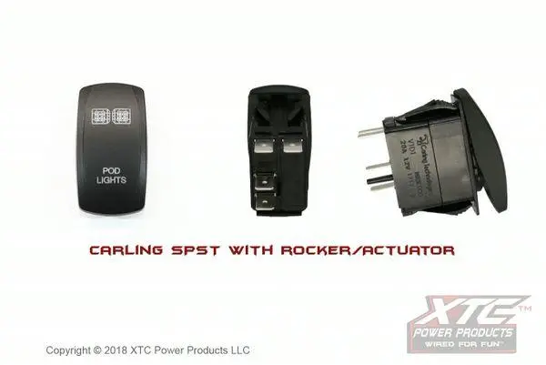 Xtc Carling Switch With Pod Lights Actuator/Rocker 2