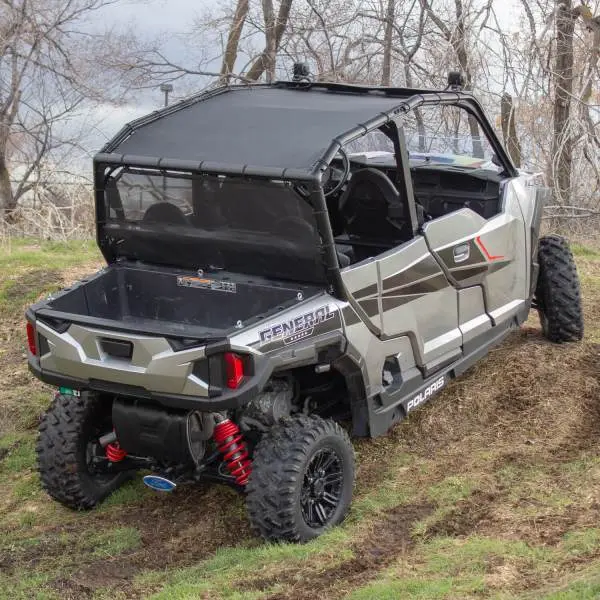 Motoroof Rear Window – Polaris General – 2/4 Door – Black 1