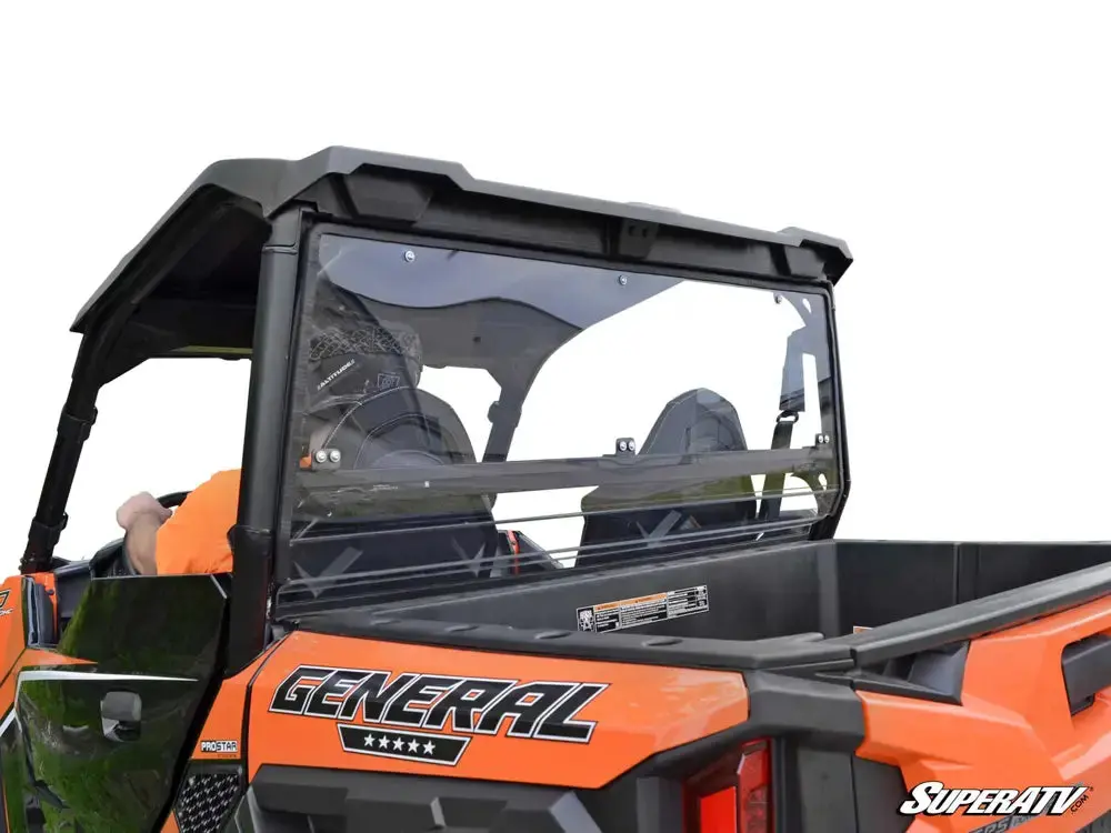 Superatv Polaris General Rear Windshield 1