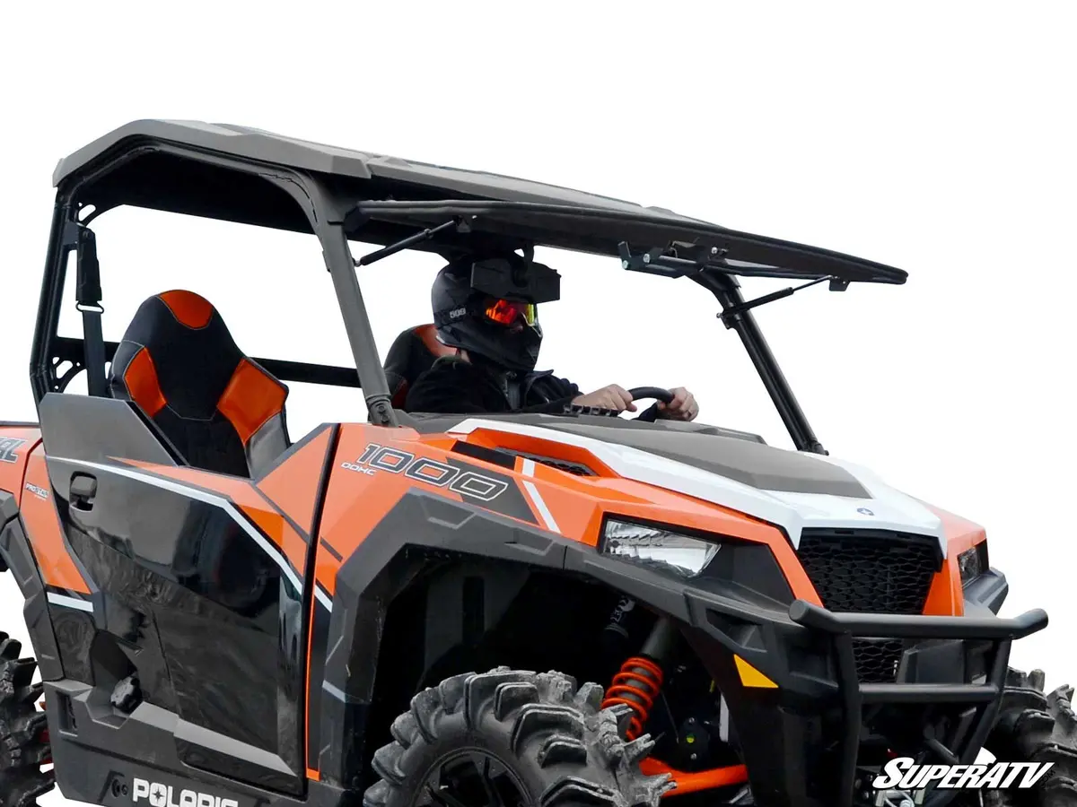 Polaris General Scratch Resistant Flip Windshield By Super Atv 1