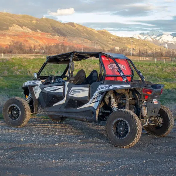 Motoroof Rear Window Split Back – Polaris Rzr – 2/4 Door – Red 2