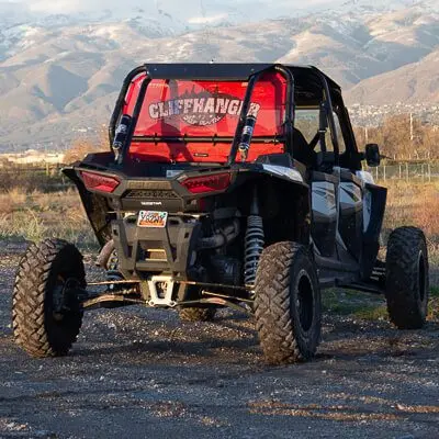 Motoroof Rear Window Split Back – Polaris Rzr – 2/4 Door – Red 1