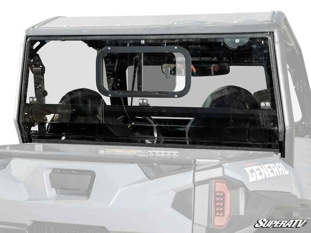 Superatv Polaris General Xp 1000 Sliding Rear Windshield 1