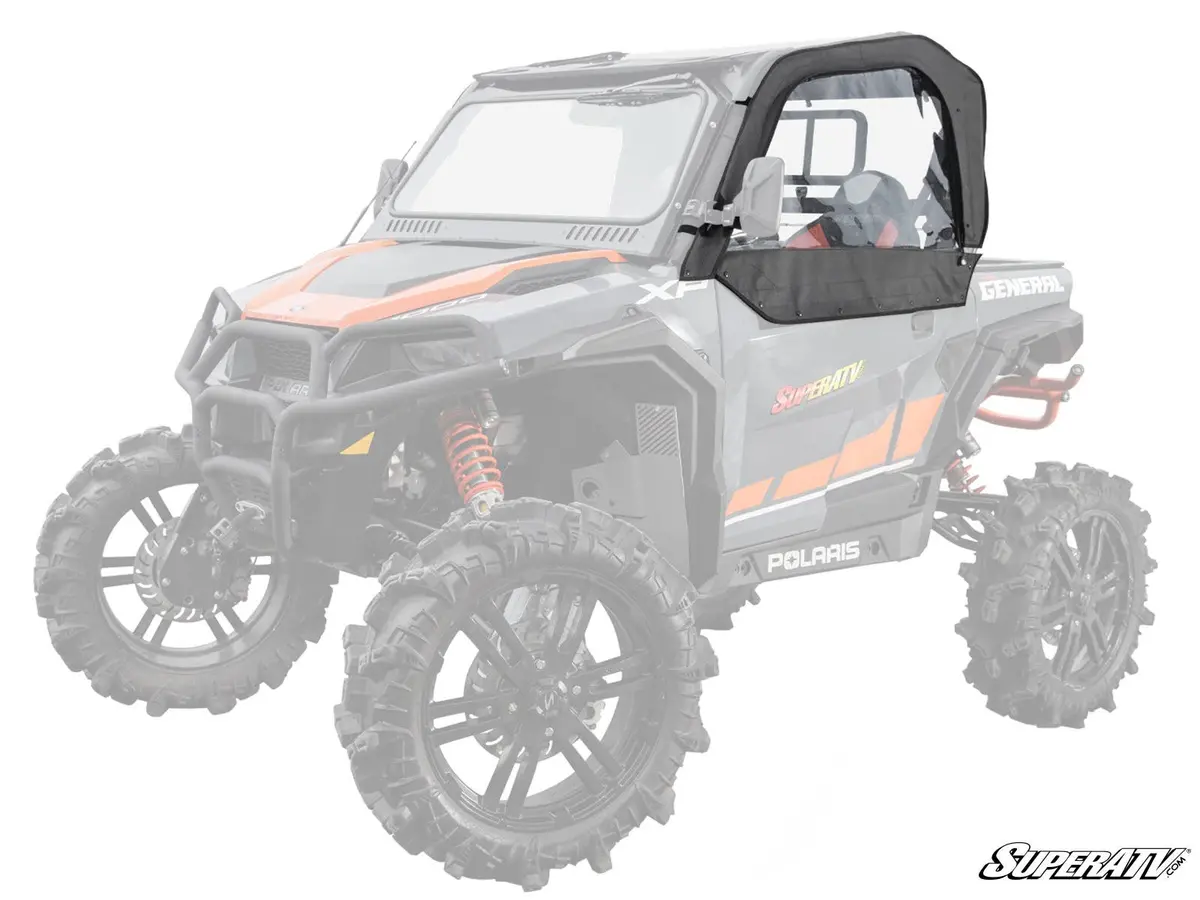 Superatv Polaris General Xp 1000 Primal Soft Cab Enclosure Upper Doors 1