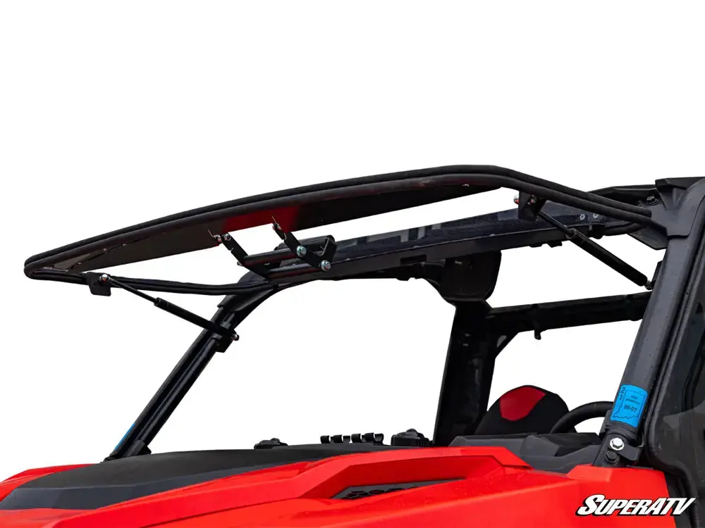 Superatv Polaris General Xp 1000 Scratch Resistant Flip Windshield 1