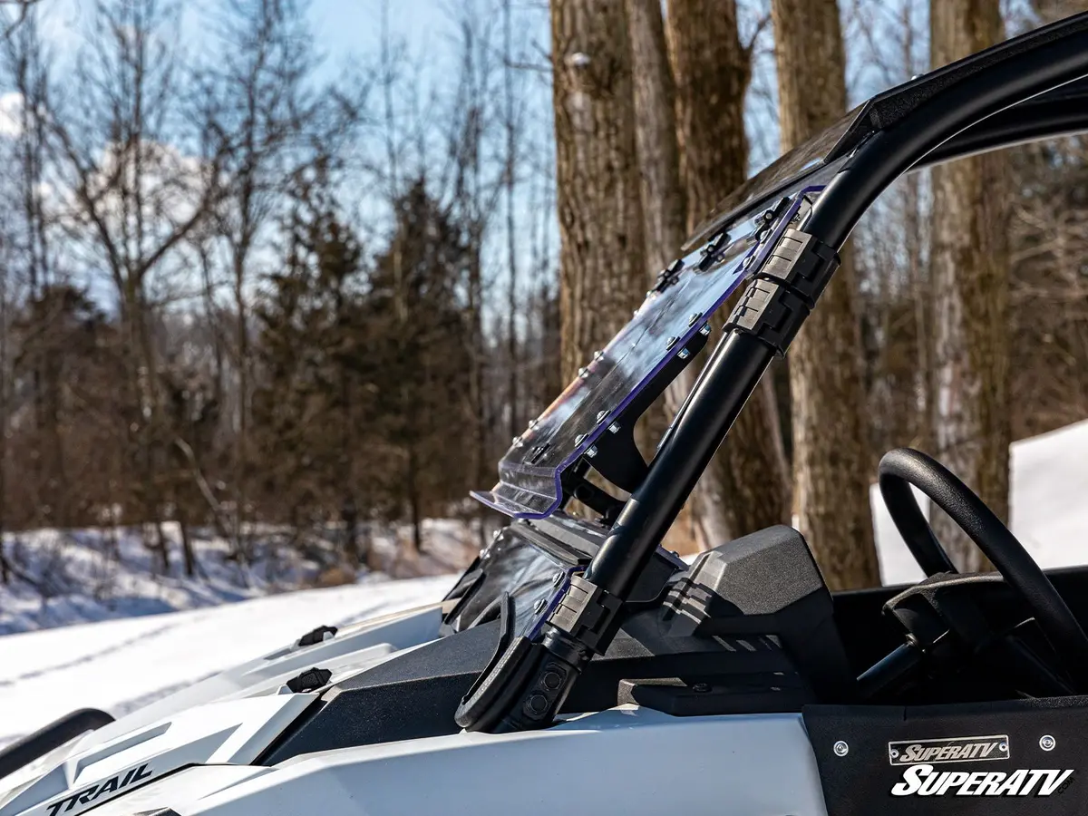 Polaris Rzr Trail S 1000 Scratch-Resistant Flip Windshield By Superatv 2