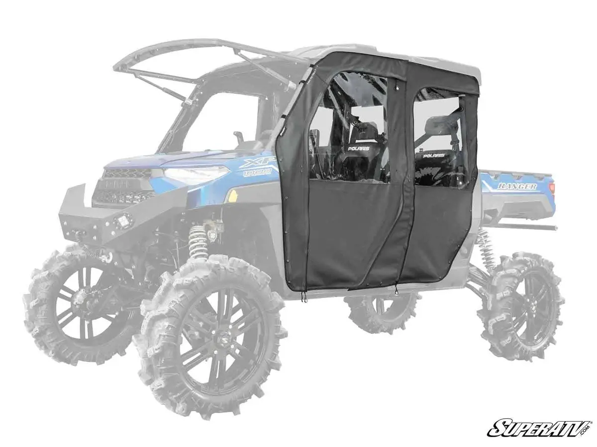 Superatv Polaris Ranger Xp 1000 Crew Primal Soft Cab Enclosure Doors 1