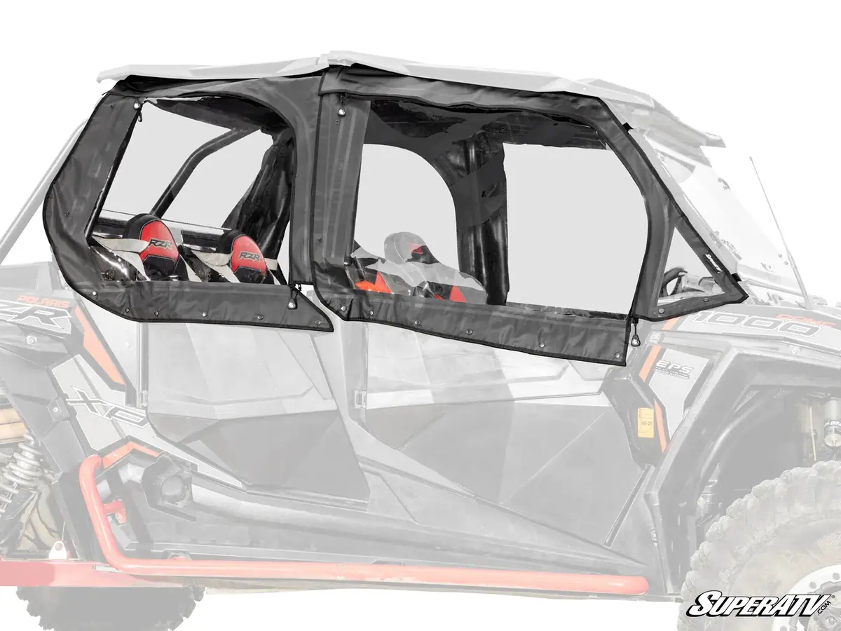 Superatv Polaris Rzr S4 1000 Primal Soft Cab Enclosure Upper Doors 1