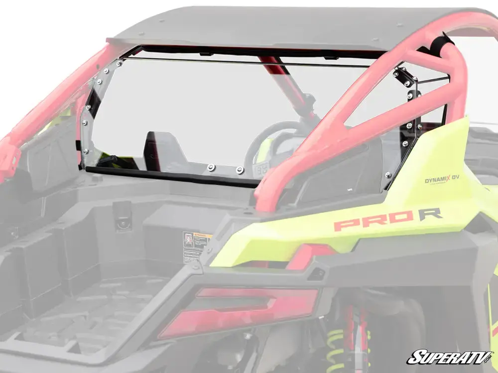 Superatv Polaris Rzr Pro R Rear Windshield 1