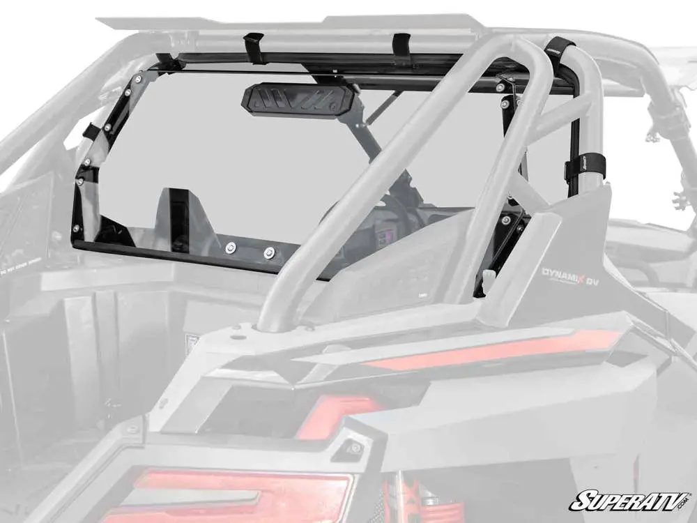 Super Atv Polaris Rzr Turbo R Rear Vented Windshield 1