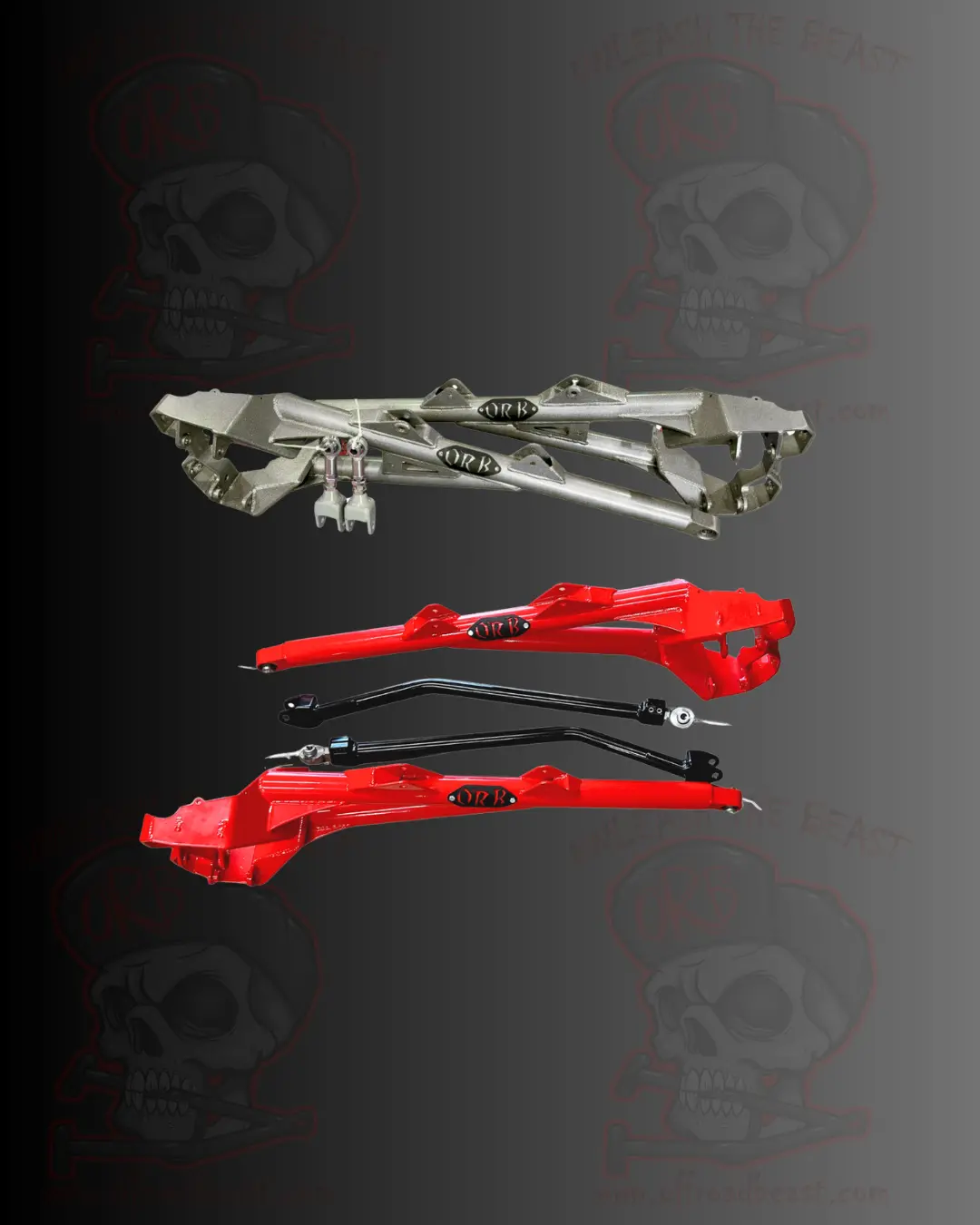 Orb Trailing Arms With Toe Link Set-Pro R (+5" Clearance) 1