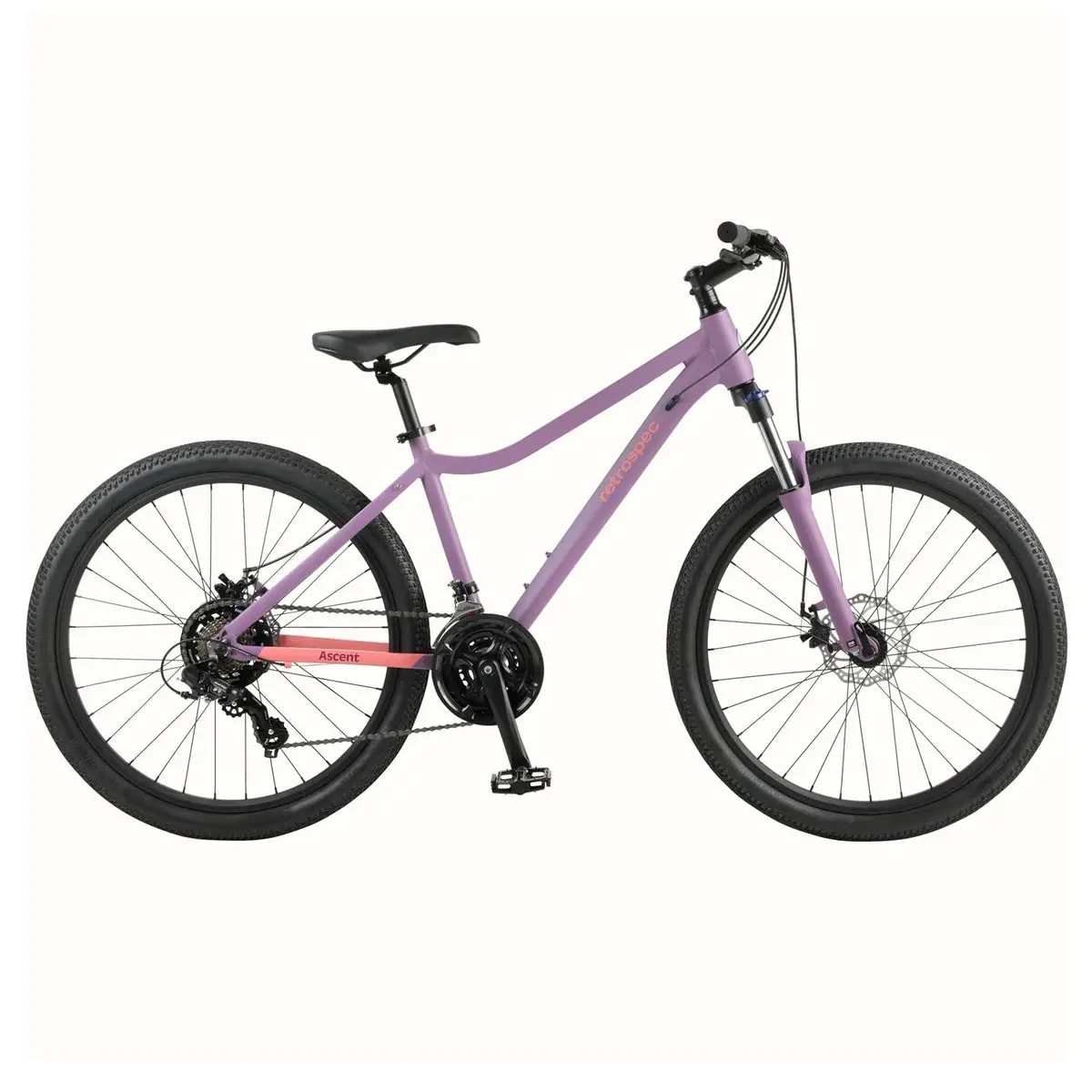 Retrospec Ascent 26" Mountain Bike - Step Through 21 Speed, Matte Plumb 1