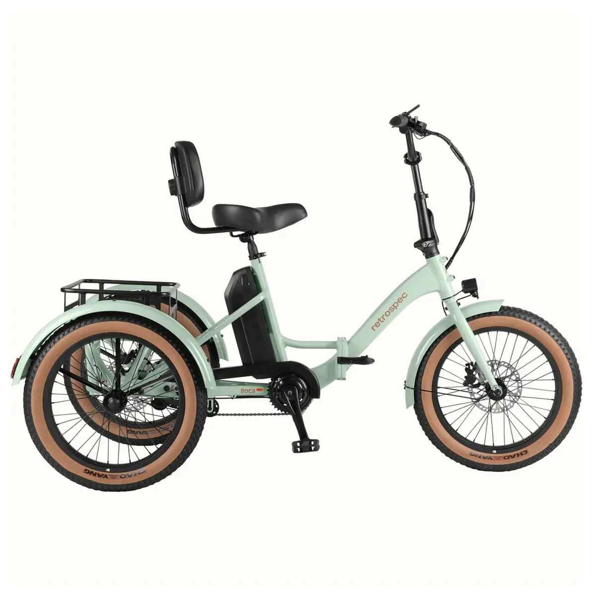 Retrospec Boca Rev Trike 500W/48V, Matcha, Adult Trike 1