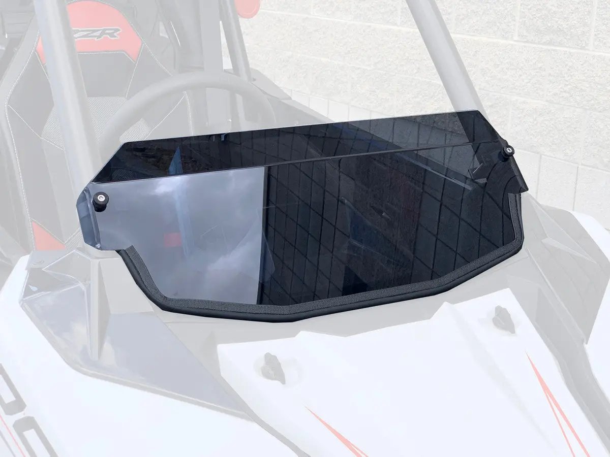 Utvzilla Polaris Rs1 Tinted Half Windshield, Billet Clamps, Polycarbonate 1