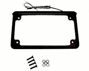 Xtc 6" 6 Led License Plate Frame - Black 1