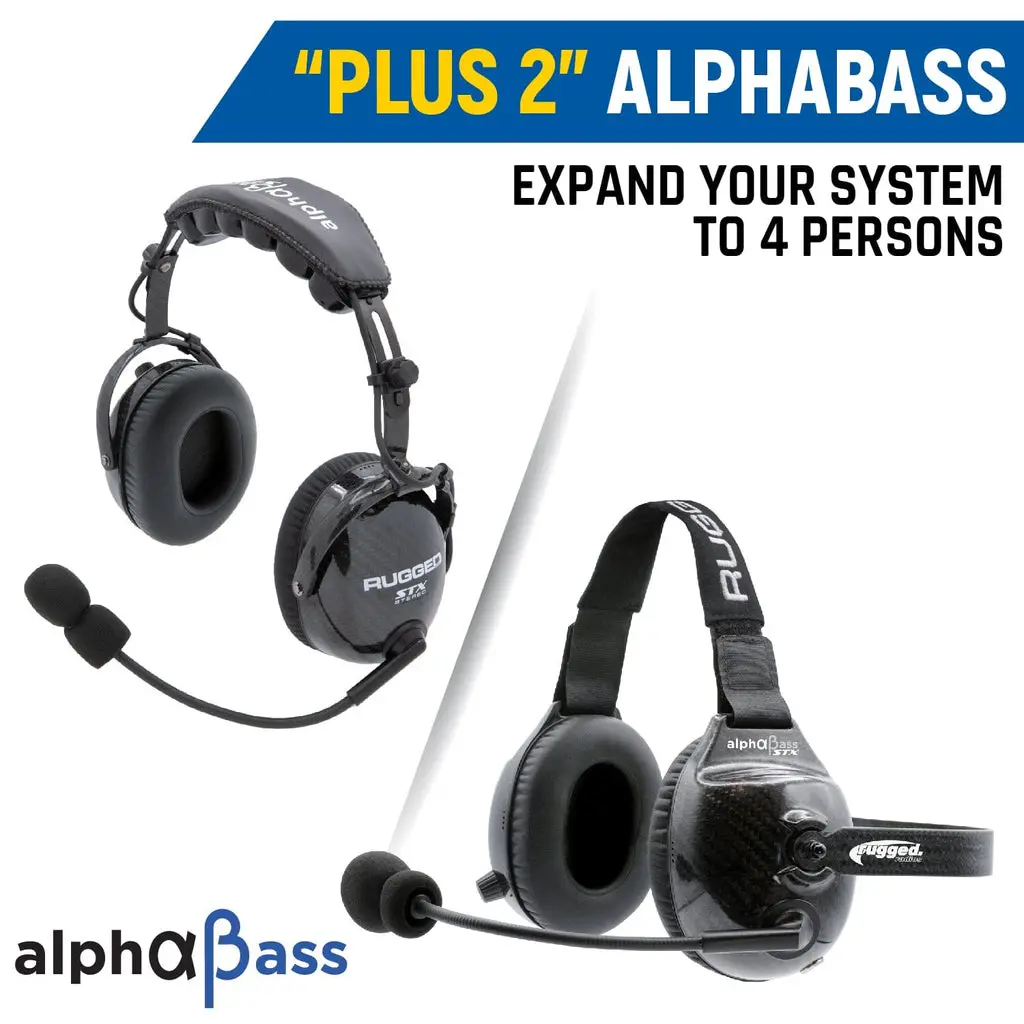 Rugged Radio Expand To 4 Place With Alphabass Carbon Fiber Headsets 1