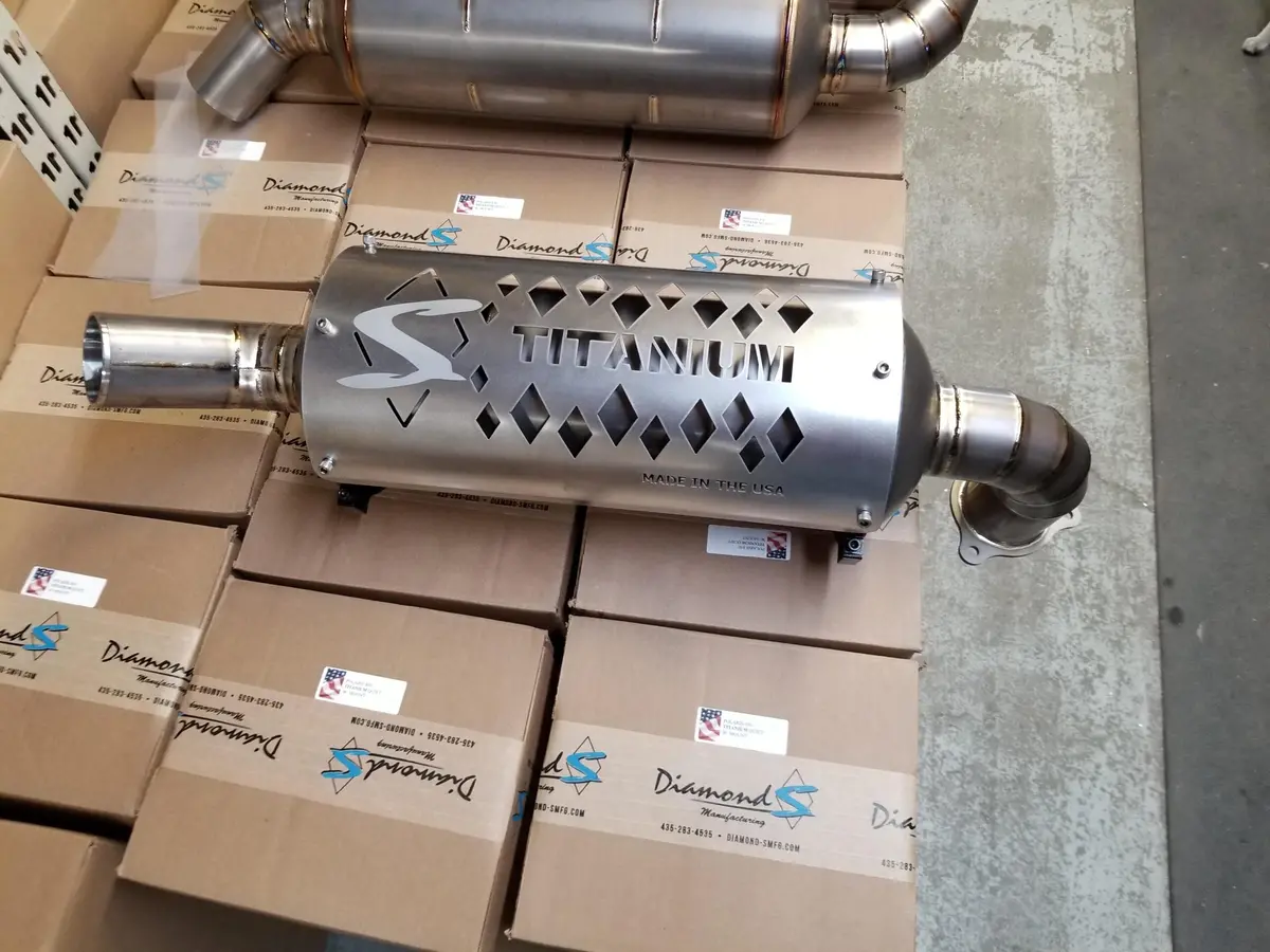 Rzr Xp Titanium Muffler By Diamond S 3