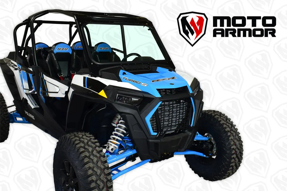 Full Glass Windshield For Polaris Rzr Turbo "S" Model By Moto Armor 3