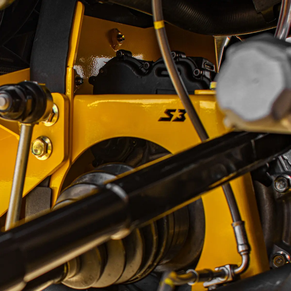 S3 Power Sports Can-Am Maverick R Front Gusset Kit 3