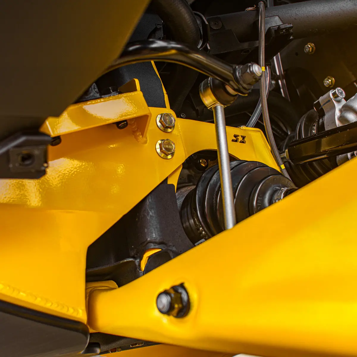 S3 Power Sports Can-Am Maverick R Front Gusset Kit 1