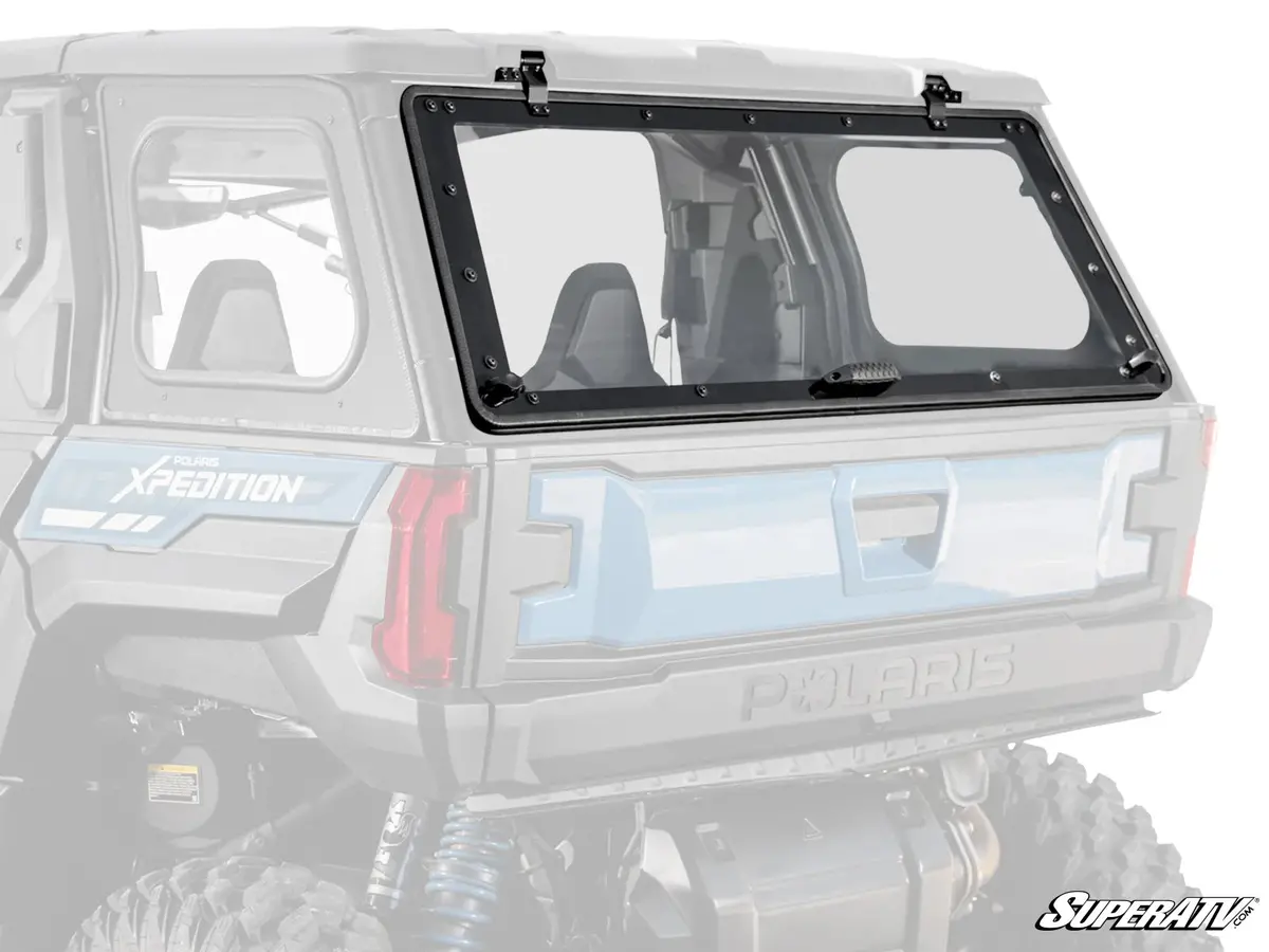 Superatv Polaris Xpedition Adv Rear Flip Windshield 1