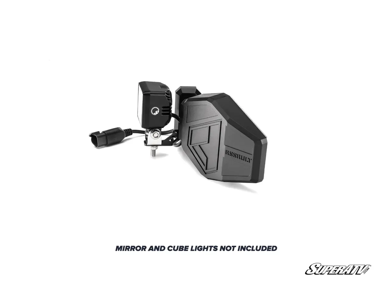 Superatv Polaris Xpedition Side View Mirror Mount 1